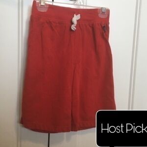 Boys size 7 Carters red sweat shorts